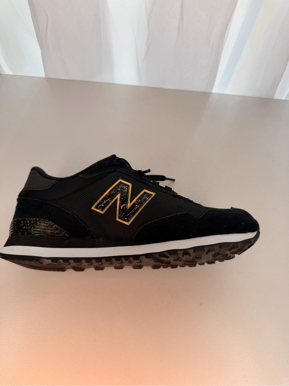 New Balance Black & Gold Comfort Insert Sneaker